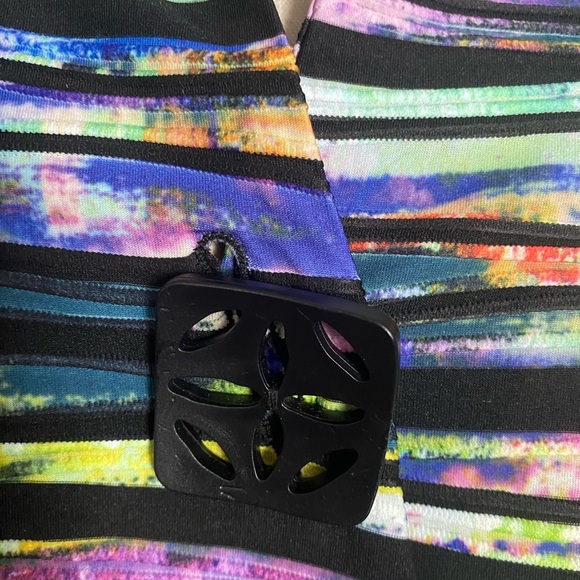 JOSEPH RIBKOFF Multicolored Rainbow Striped Textured Classic Blazer Size 8 - Picture 9 of 12